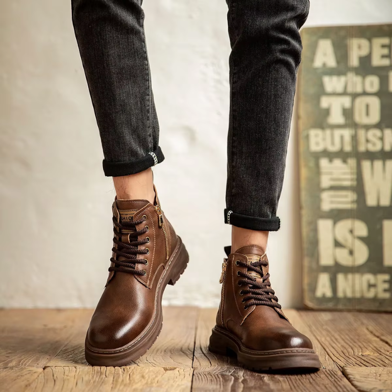 Men's Leather Ankle Boots