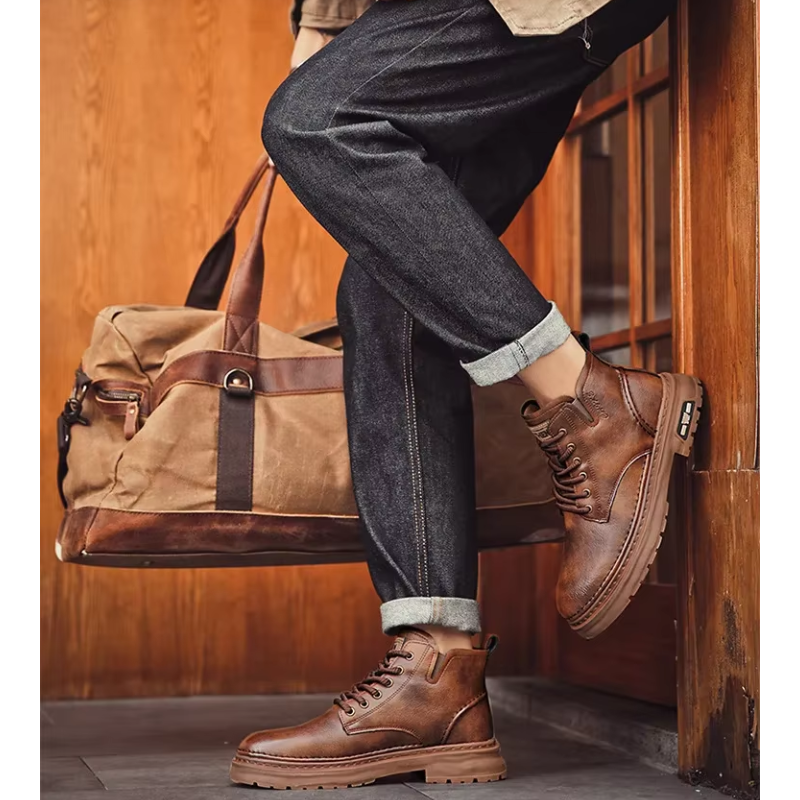Men's Leather Ankle Boots