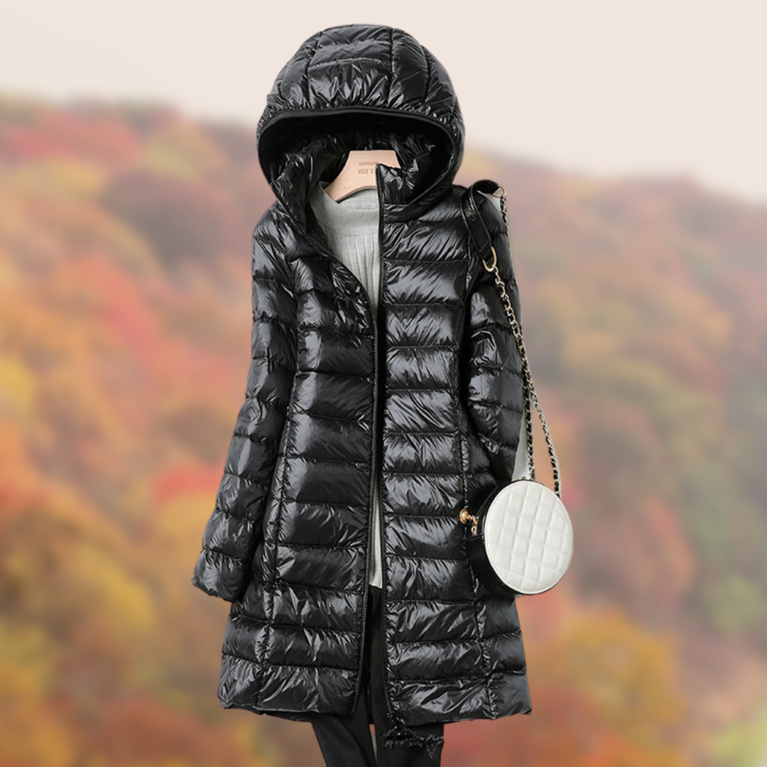 Women's Long Sleeve Hooded Rain Jacket