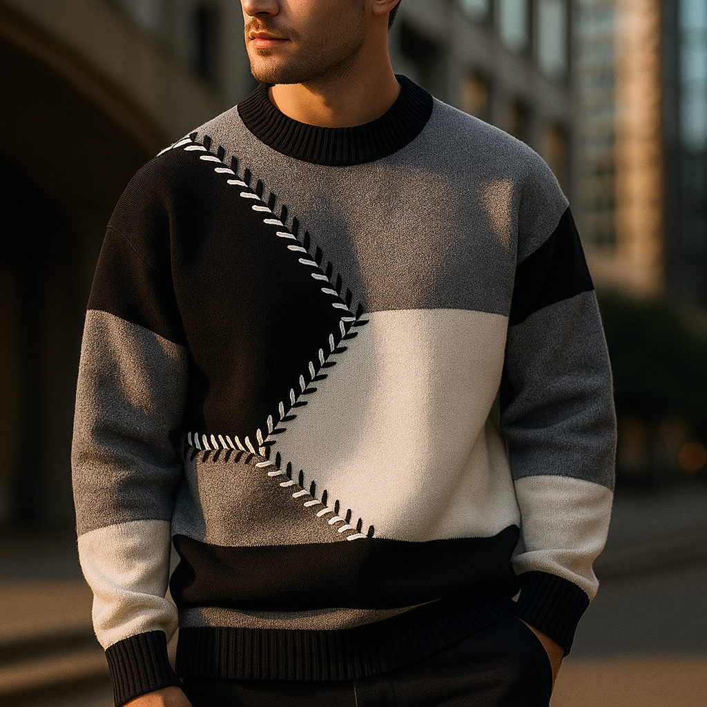 Axis Ribbed Knit Sweater