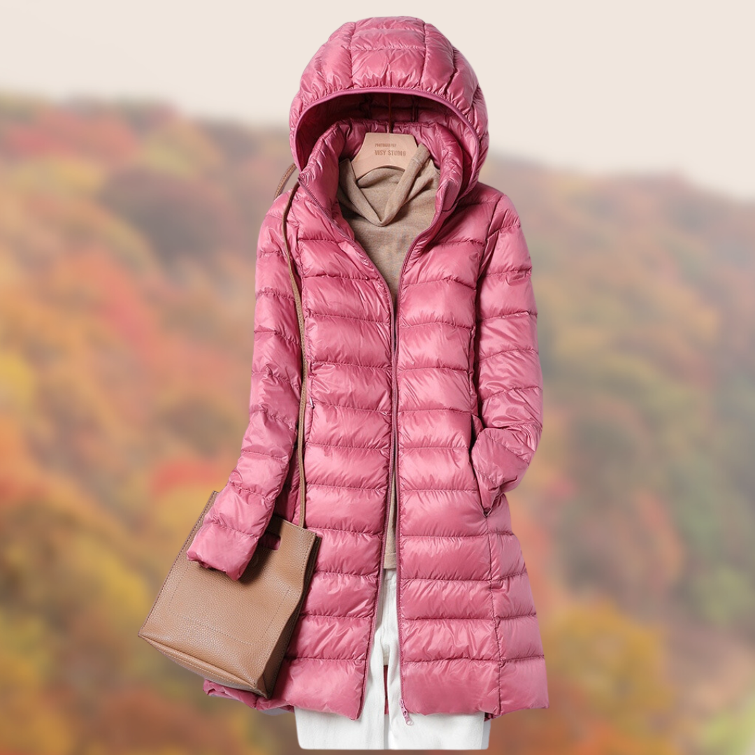 Women's Long Sleeve Hooded Rain Jacket