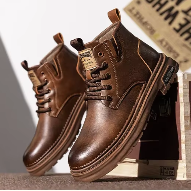 Men's Leather Ankle Boots
