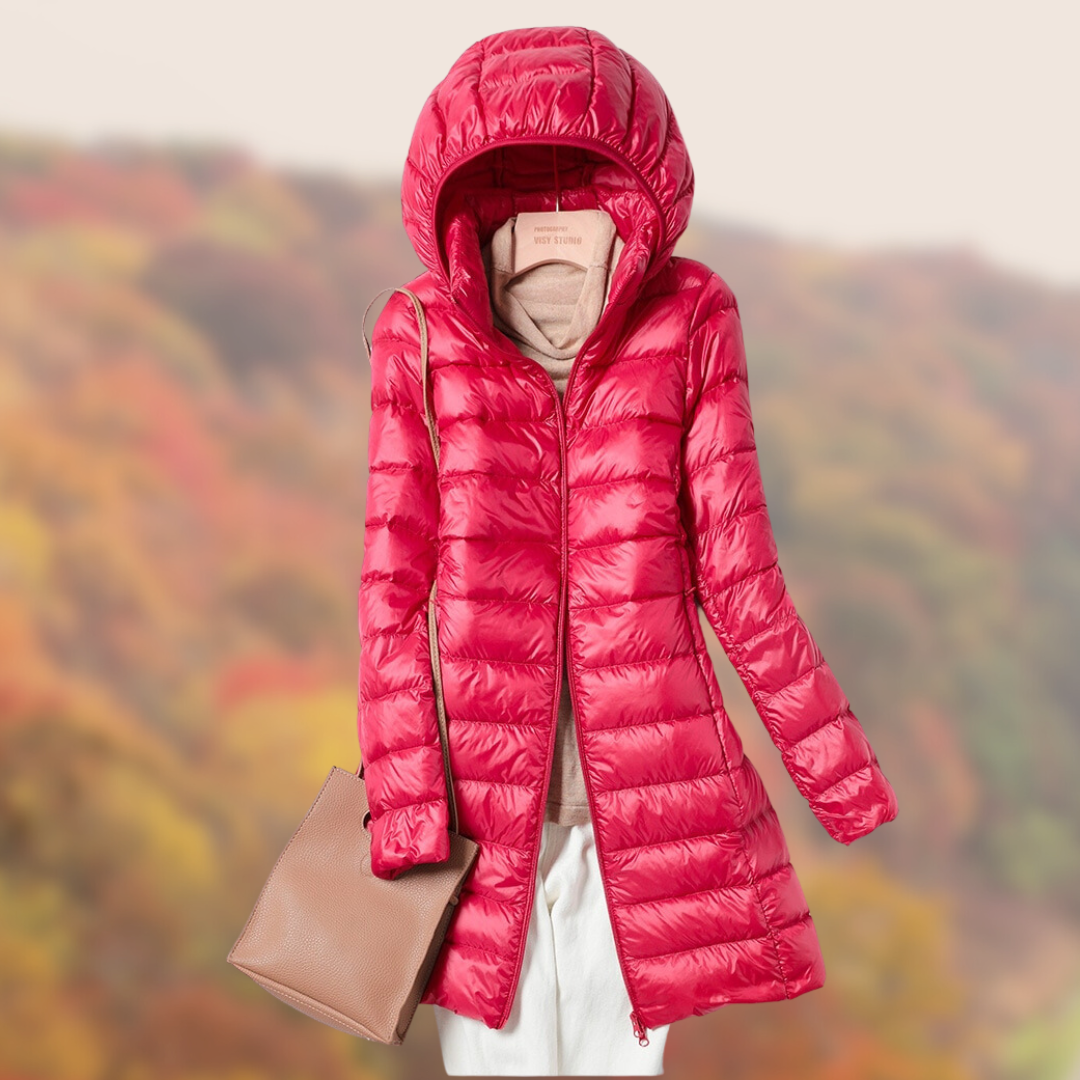 Women's Long Sleeve Hooded Rain Jacket