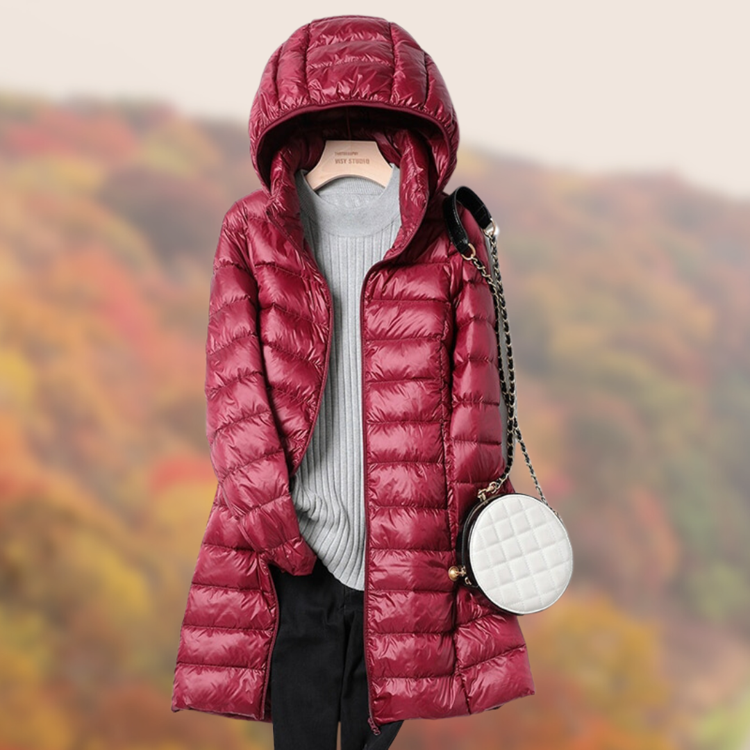 Women's Long Sleeve Hooded Rain Jacket
