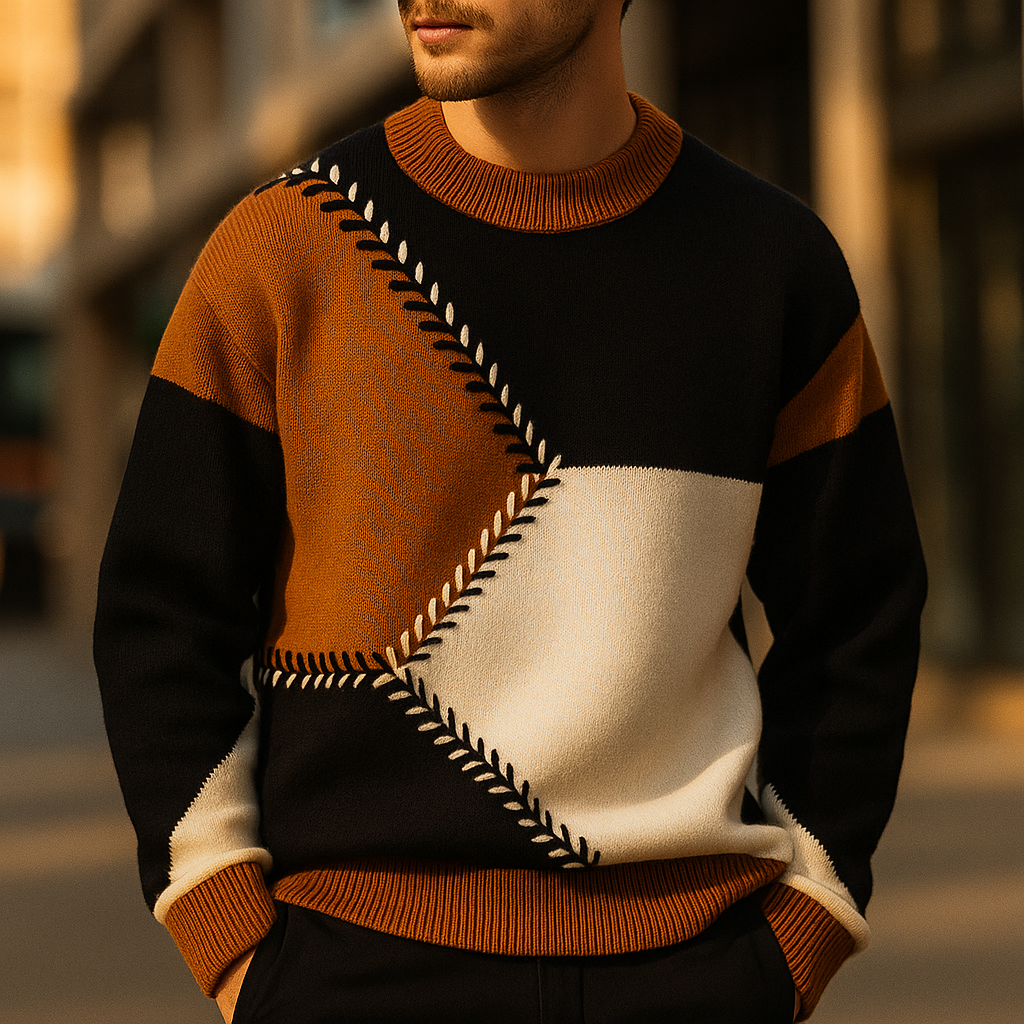 Axis Ribbed Knit Sweater