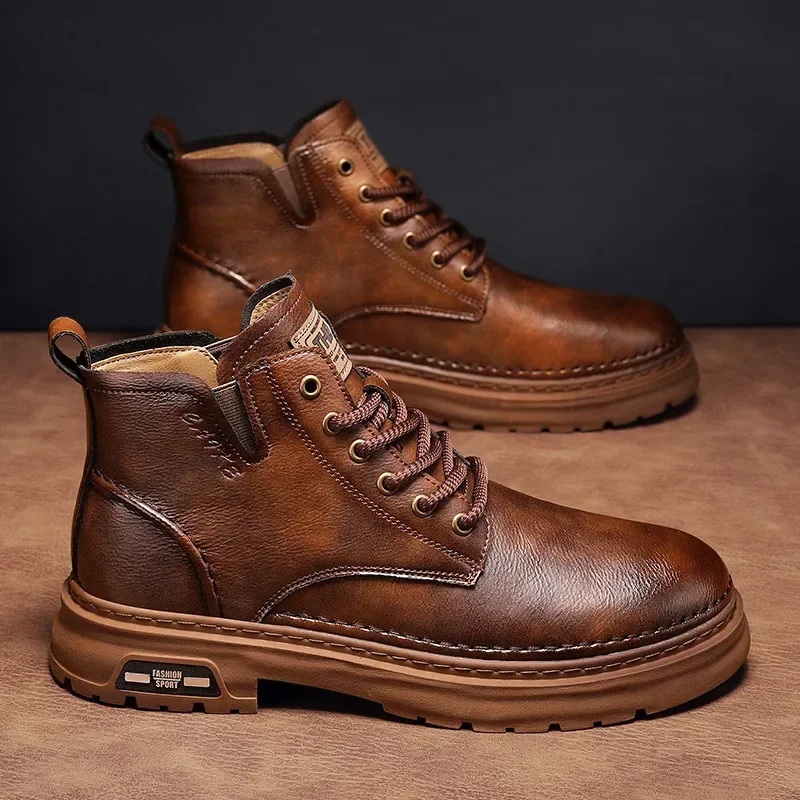 Men's Leather Ankle Boots