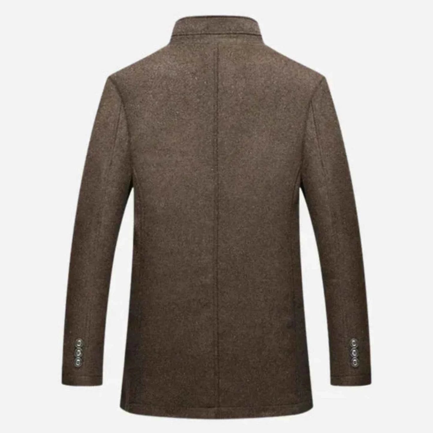 Edward | Men's Mid-Length Stand Collar Overcoat
