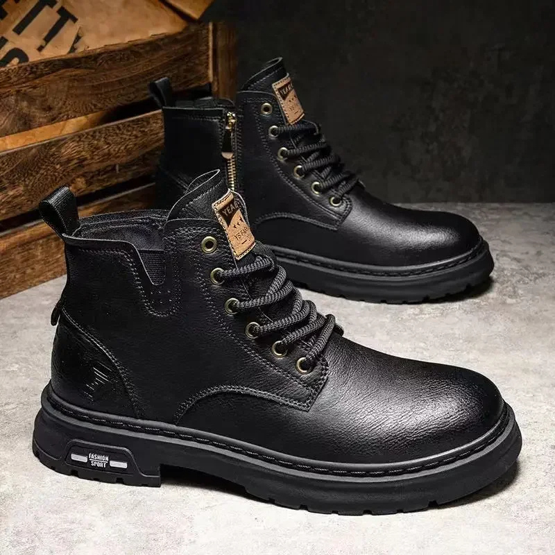 Men's Leather Ankle Boots