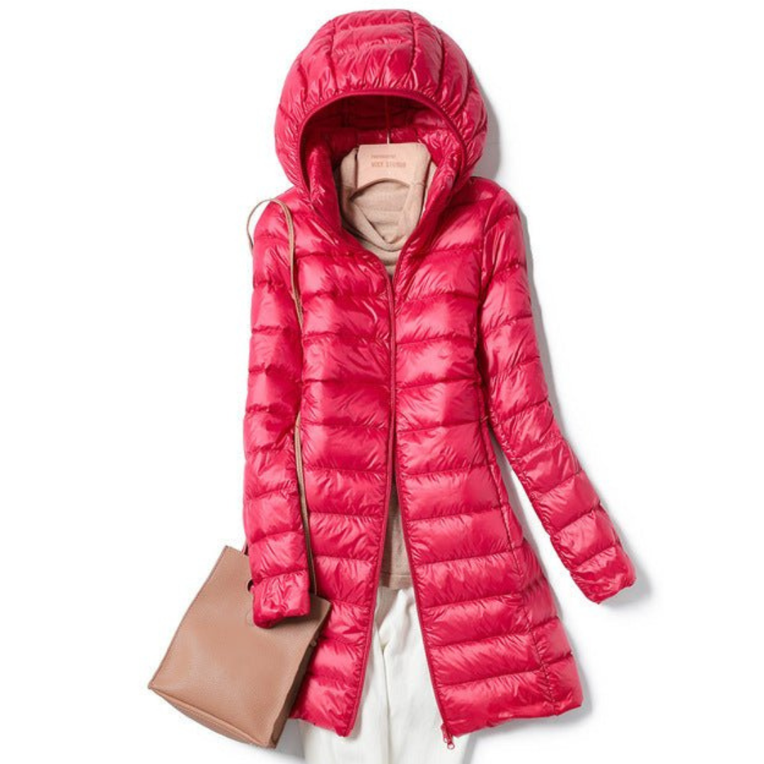 Women's Hooded Puffer Jacket for Cozy Winter Wear