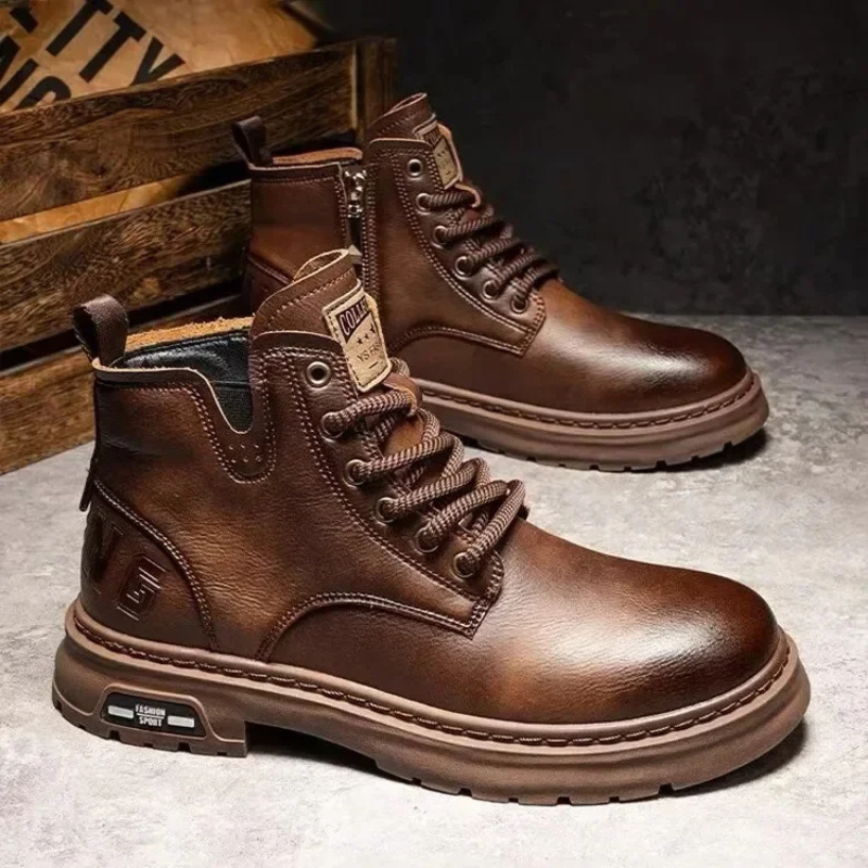 Men's Leather Ankle Boots