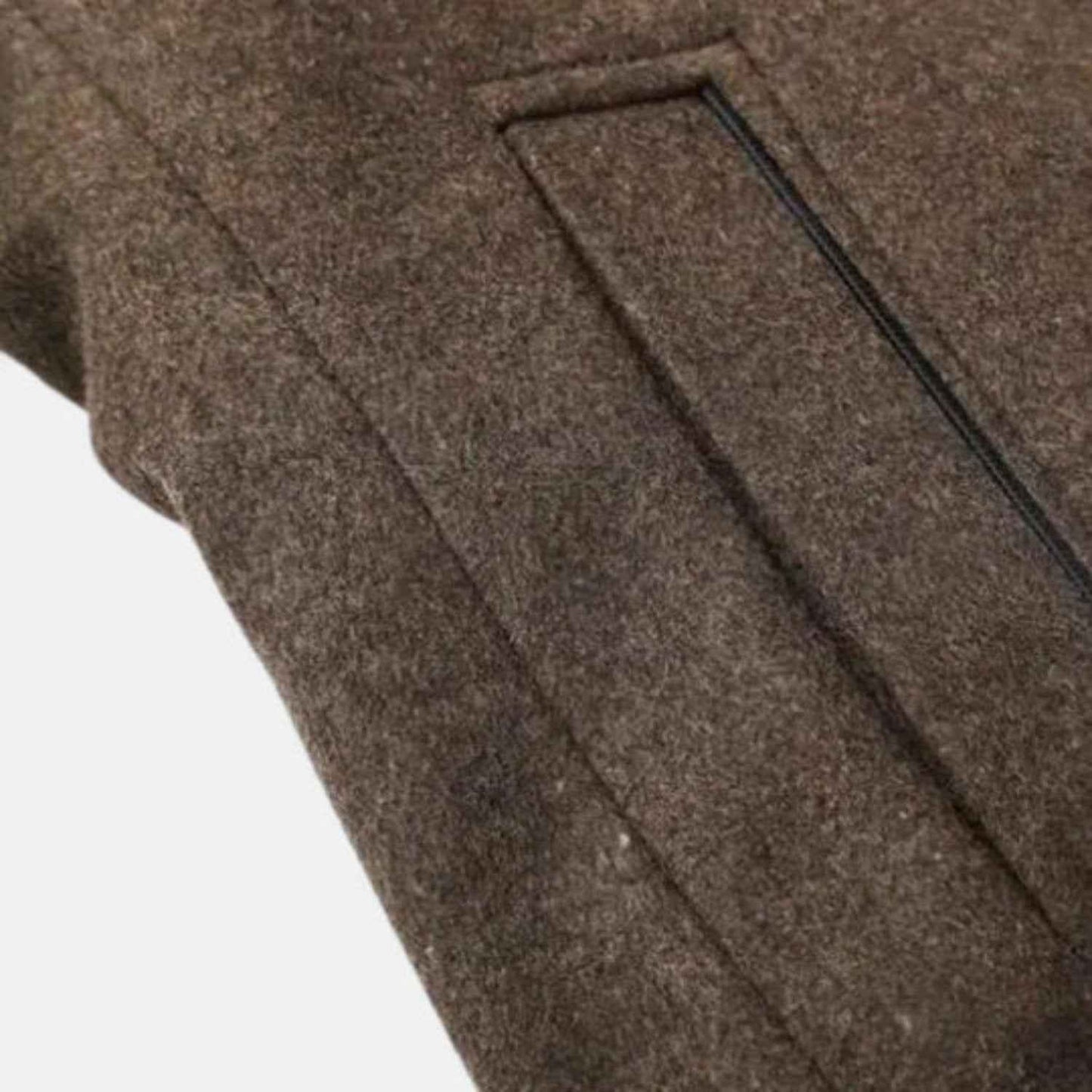 Edward | Men's Mid-Length Stand Collar Overcoat