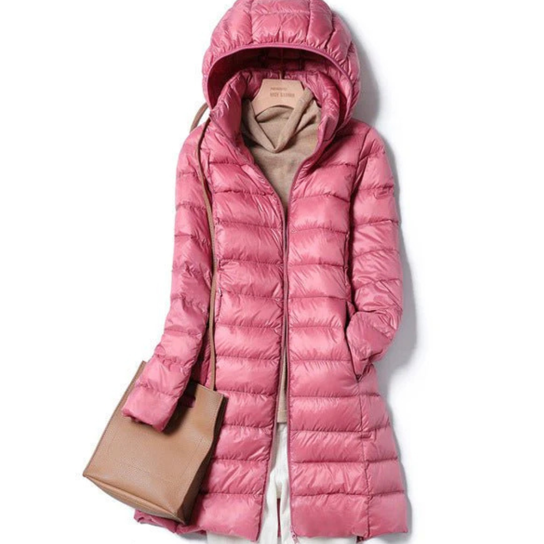 Women's Hooded Puffer Jacket for Cozy Winter Wear