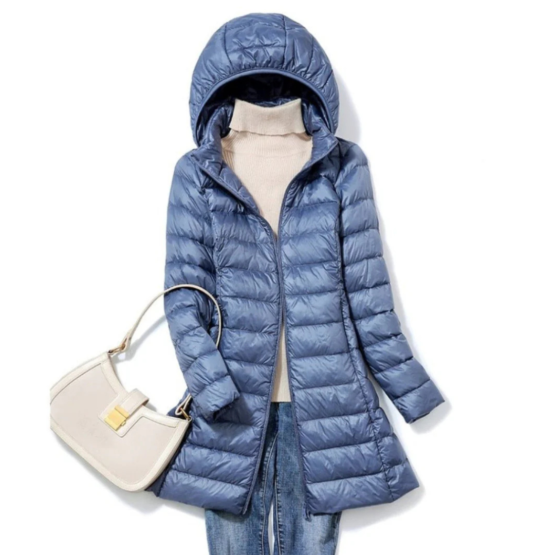 Women's Hooded Puffer Jacket for Cozy Winter Wear