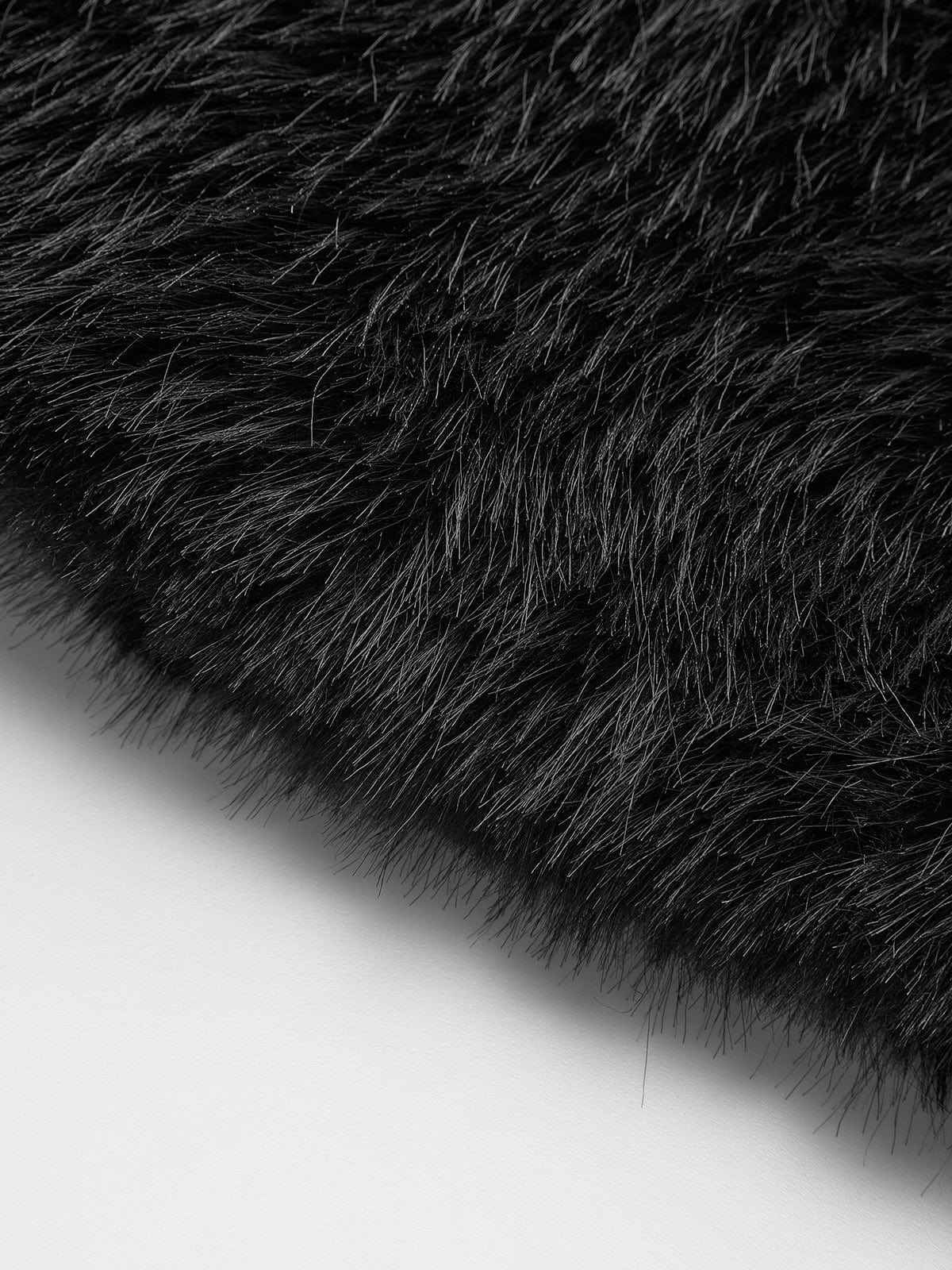 Women's Black Faux Fur Coat