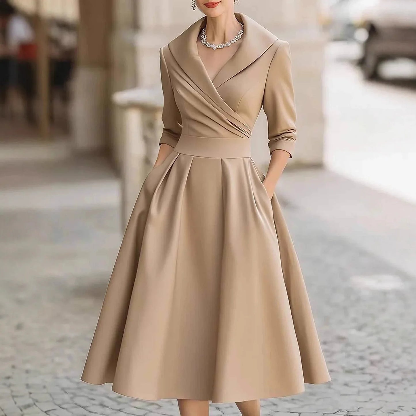 Deniza | Flattering Midi Dress