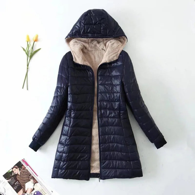 Women's Hooded Winter Fleece Jacket