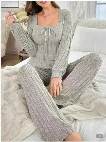 Lunea™ | Women’s Solid Casual Pajama Set