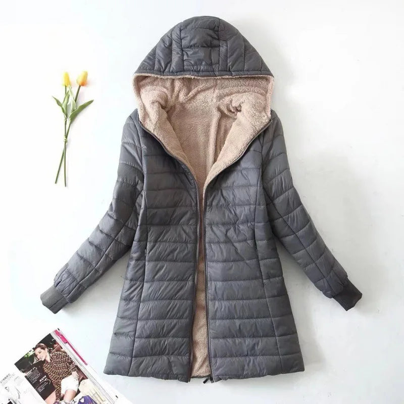 Women's Hooded Winter Fleece Jacket