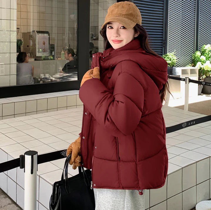 Women's Hooded Black Down Jacket