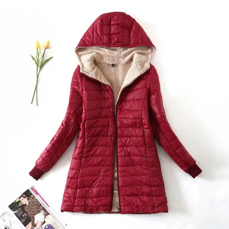 Women's Hooded Winter Fleece Jacket