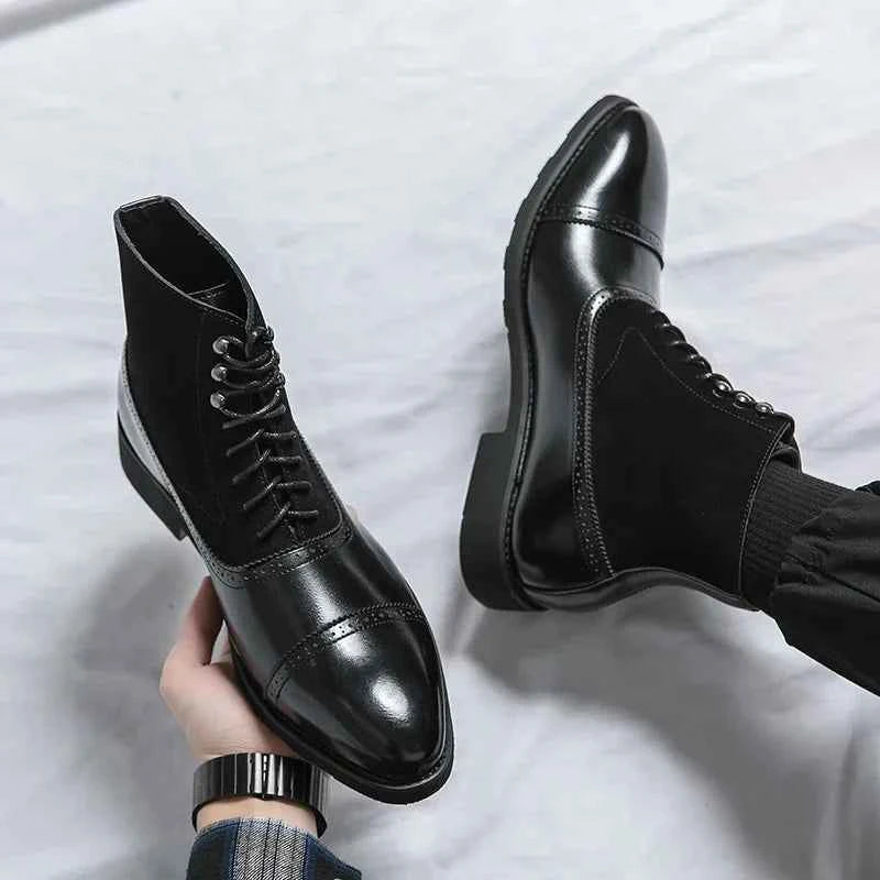 Rafael Castillo Leather Lace-up Boots