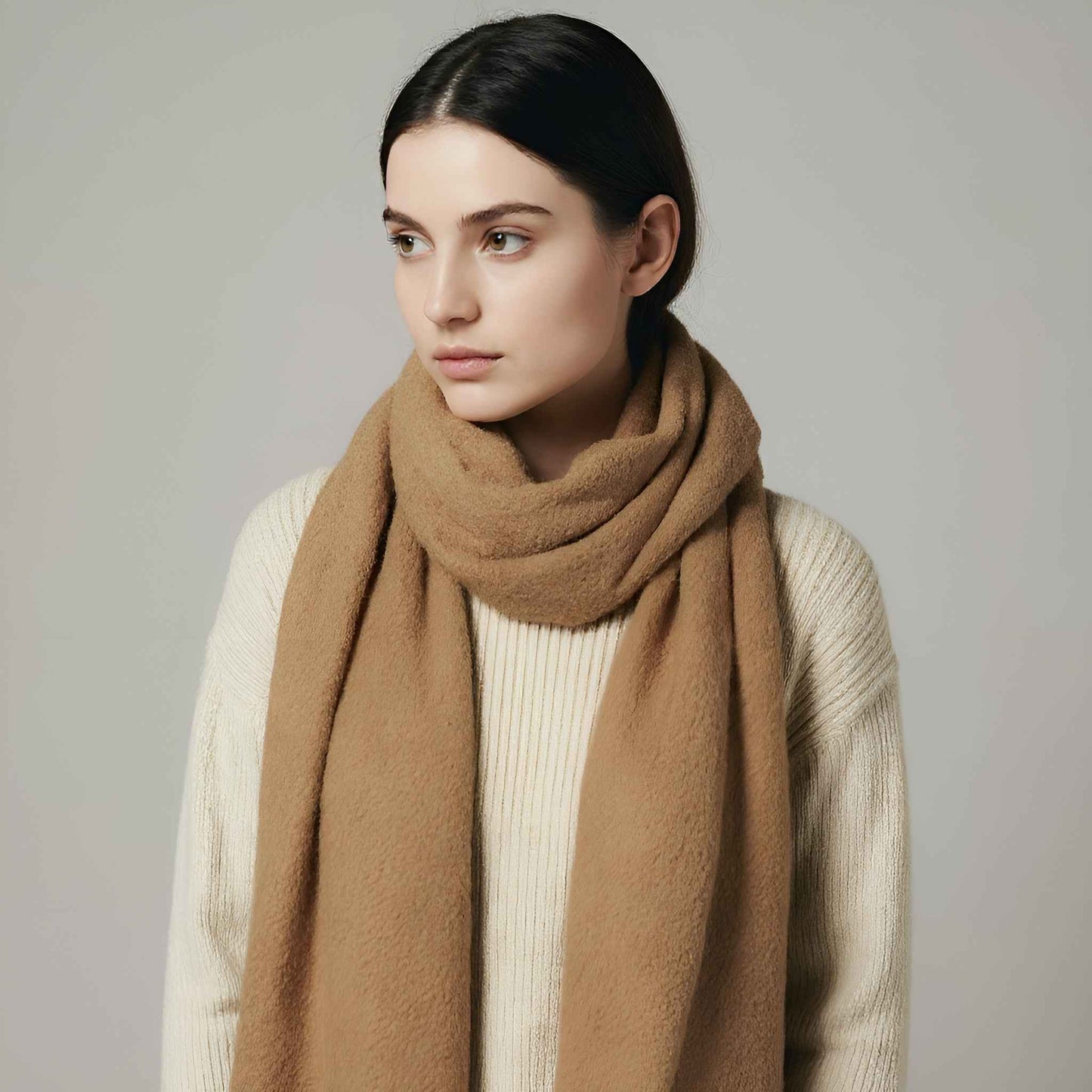 Cozy Knit Wool Scarf