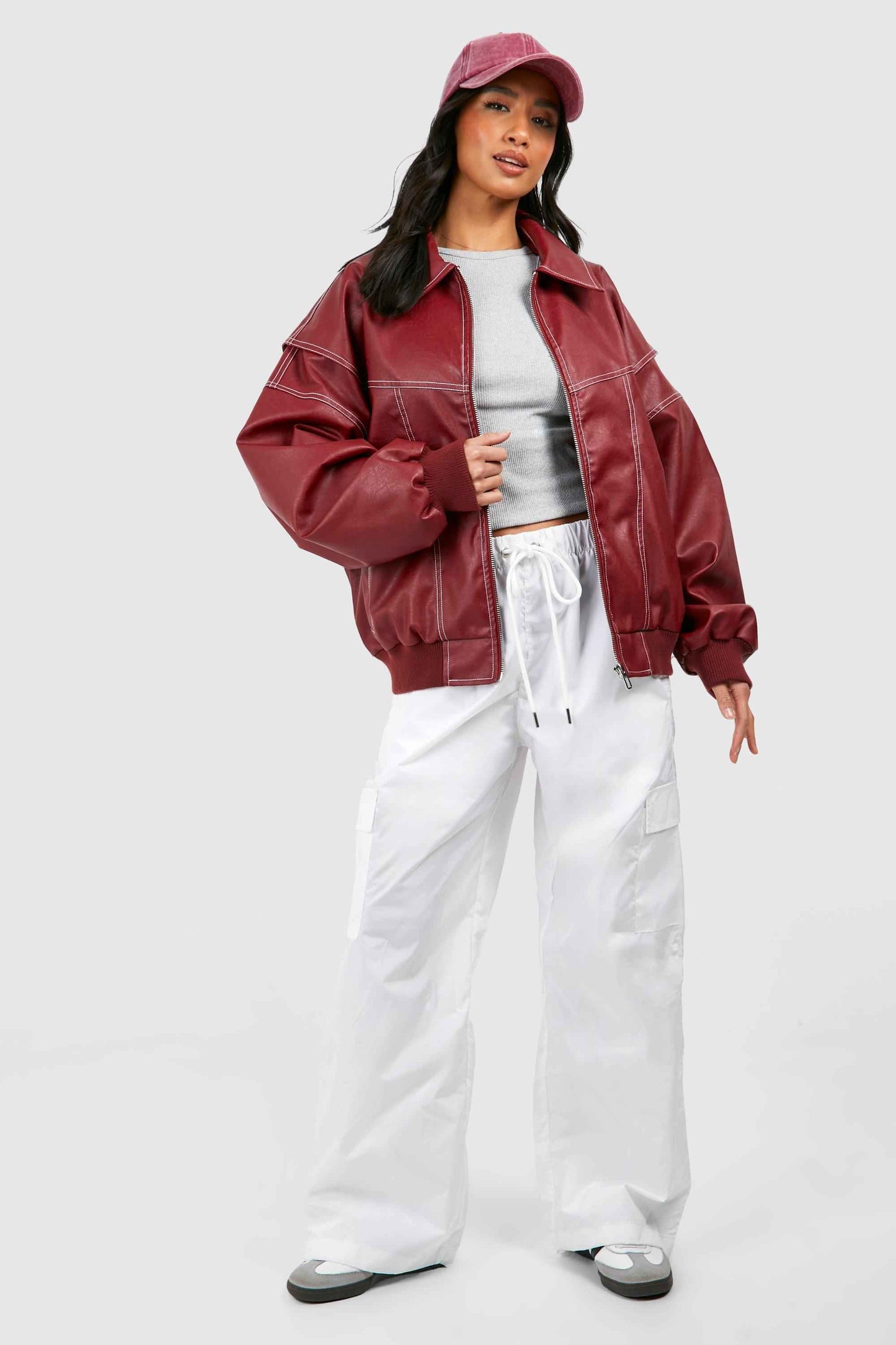 Bella™ Leather bomber jacket