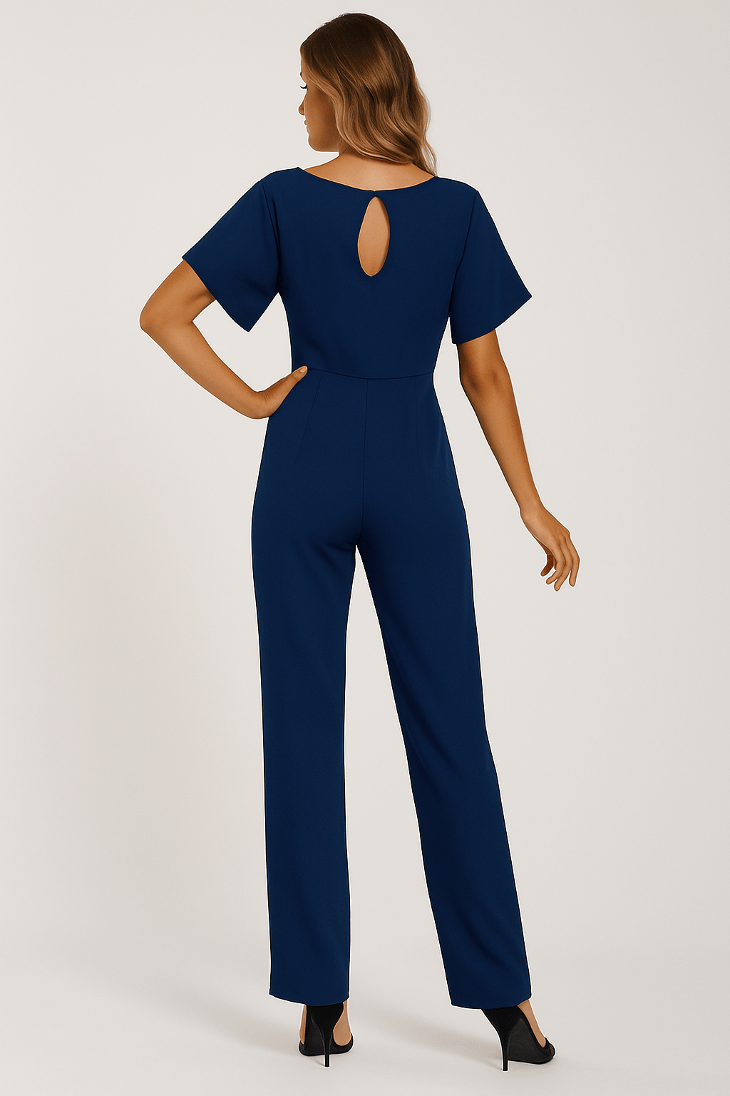 Elva Tie-Belt Jumpsuit