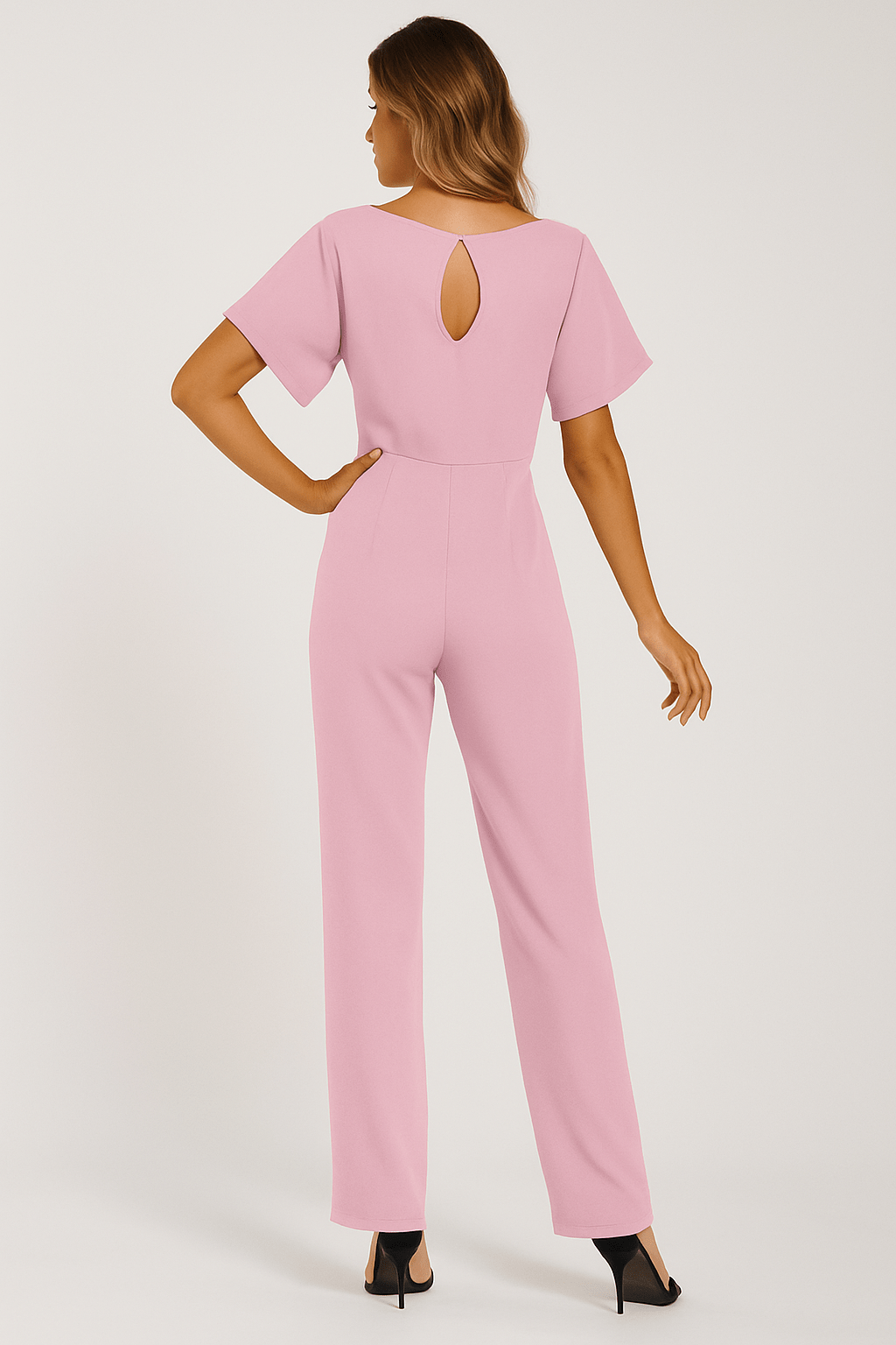 Elva Tie-Belt Jumpsuit