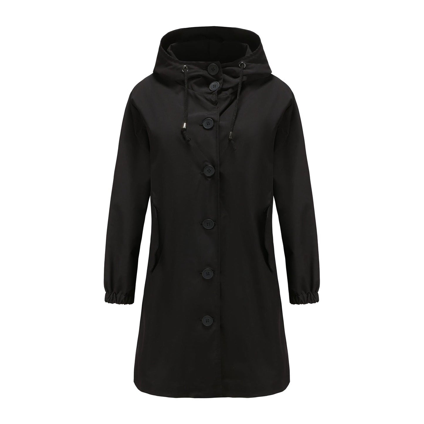 Women's Waterproof Rain Jacket - Hooded Lightweight Windbreaker - Outdoor Casual Wear