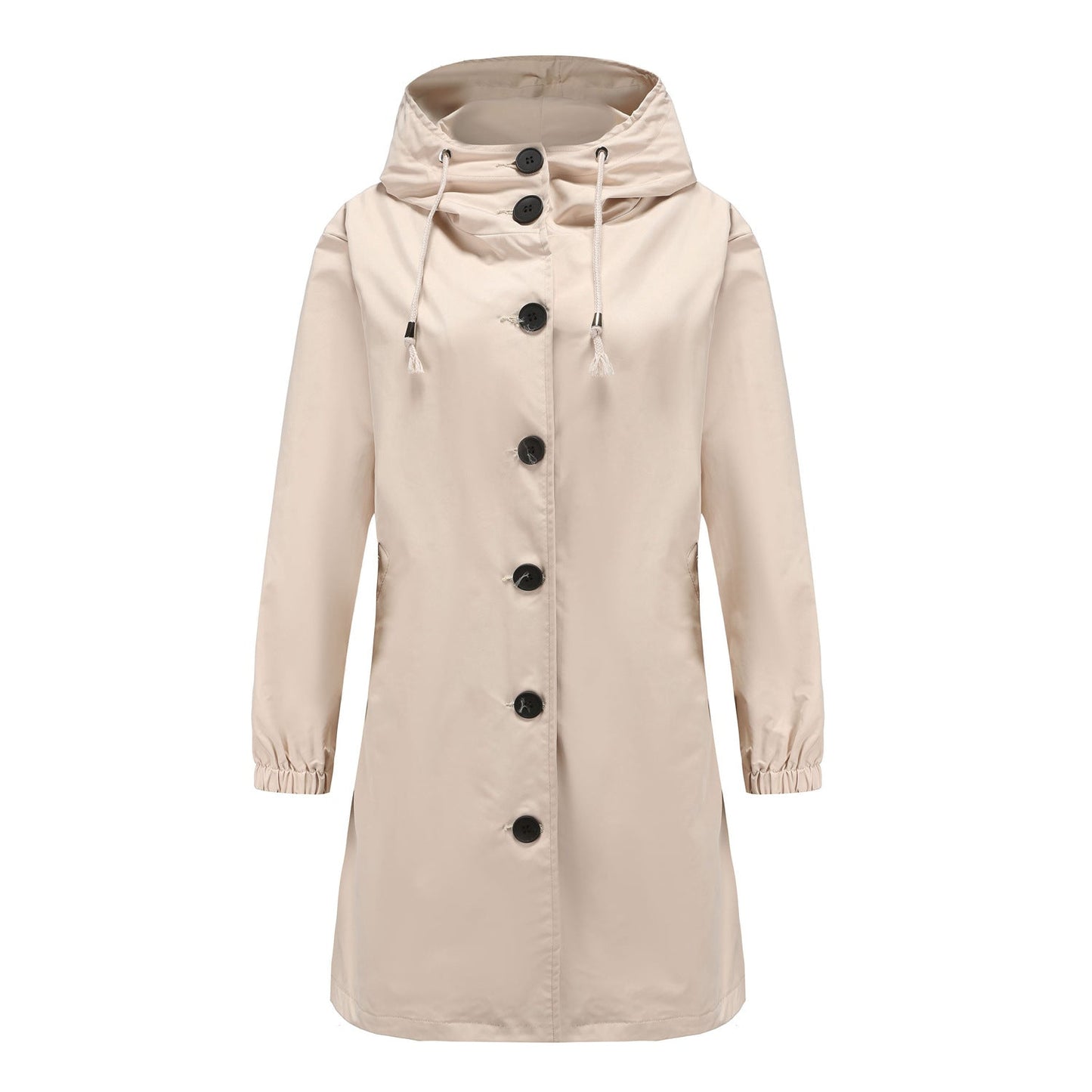 Women's Waterproof Rain Jacket - Hooded Lightweight Windbreaker - Outdoor Casual Wear