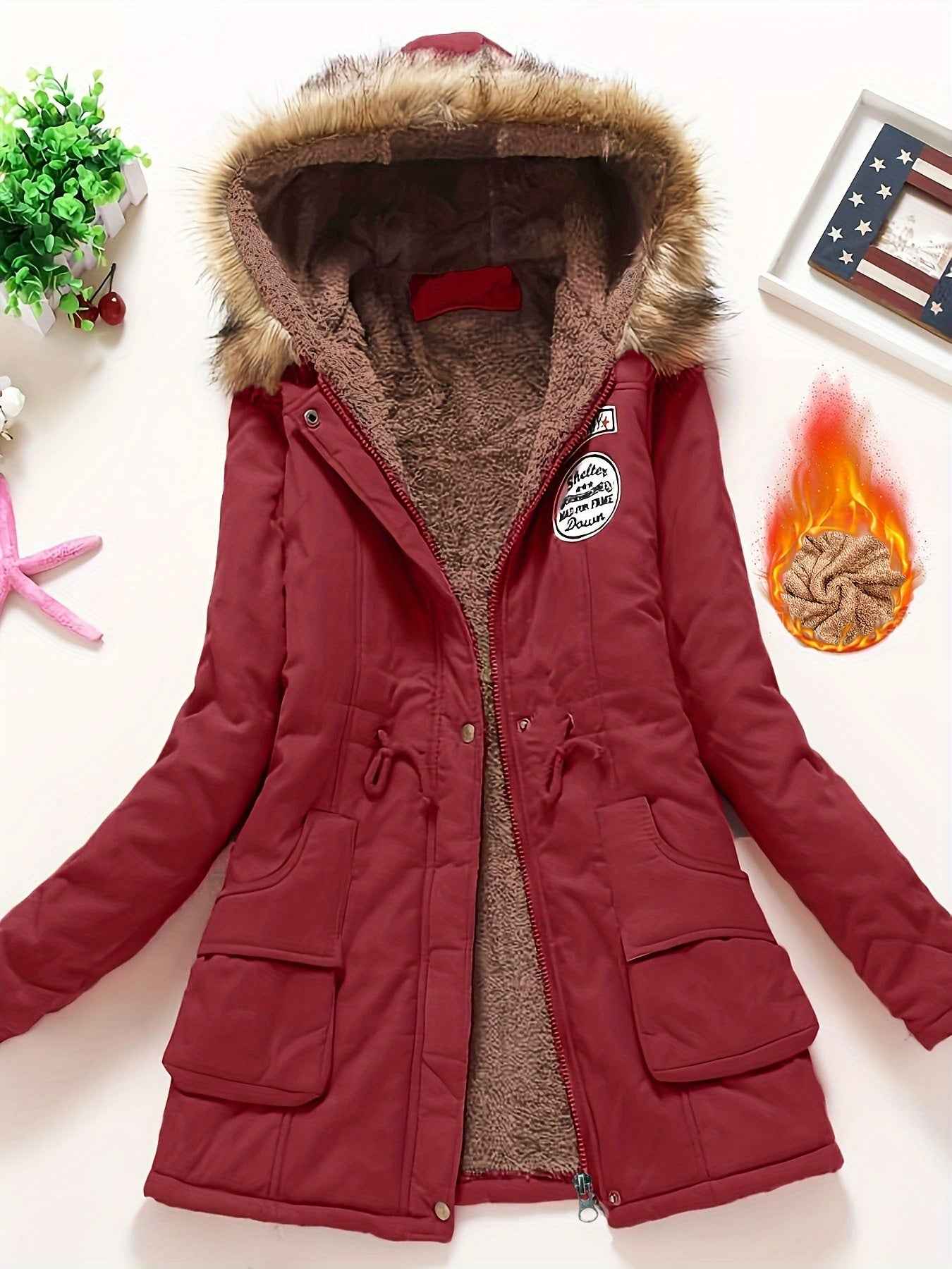 Women's Hooded Parka Jacket