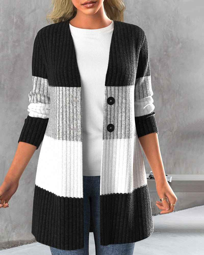 Scarlett - Chic Knitted Cardigan - Premium Quality - Perfect for Autumn and Winter