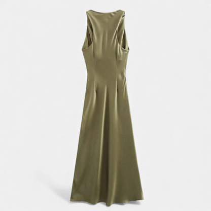 Women’s Satin Slip Midi Dress - Navenport