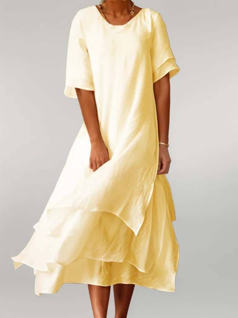 Isilde | Elegant long cotton dress