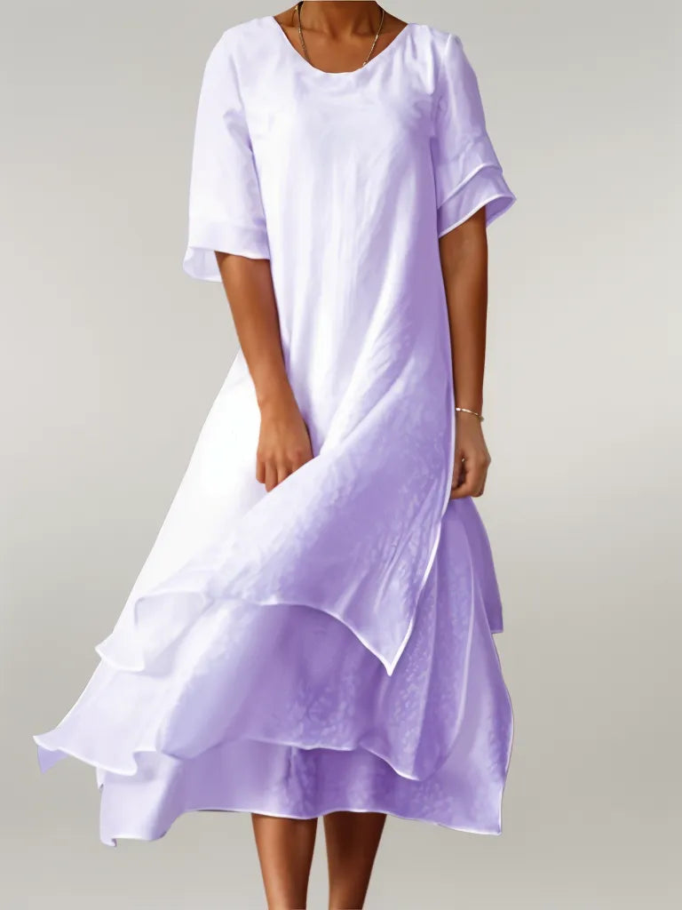 Isilde | Elegant long cotton dress