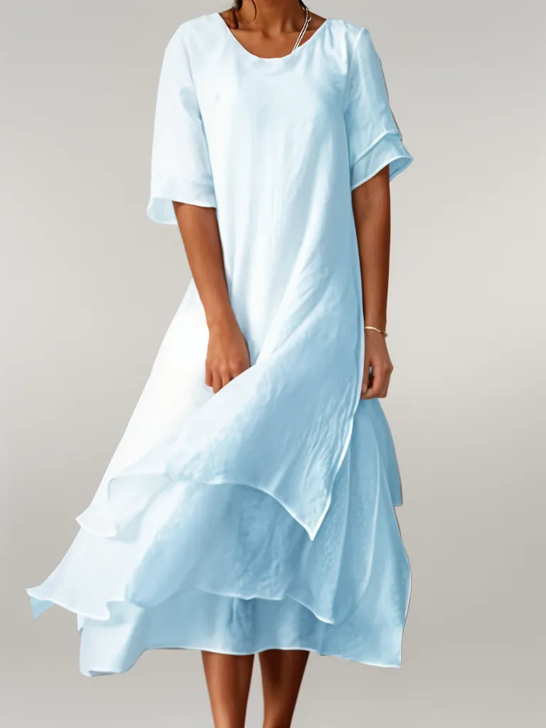 Isilde | Elegant long cotton dress