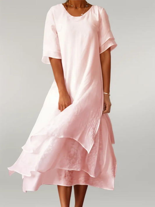 Isilde | Elegant long cotton dress