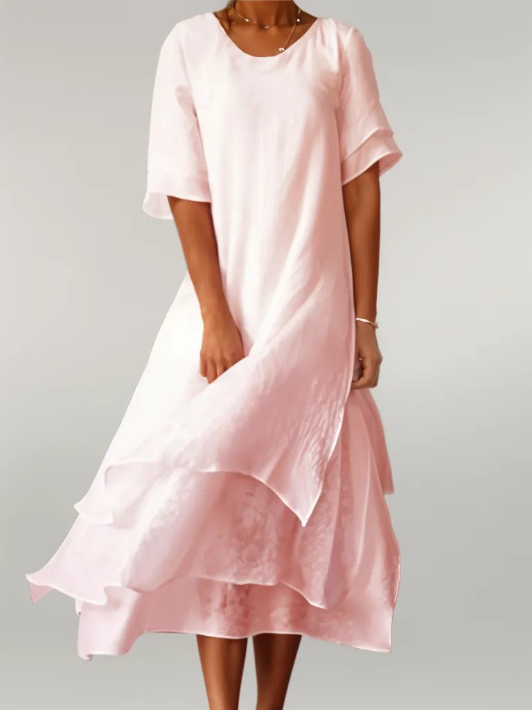Isilde | Elegant long cotton dress