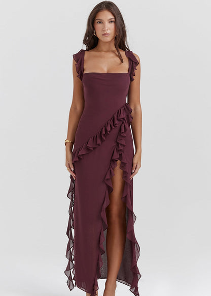 Ariela Ruffle Detail Dress