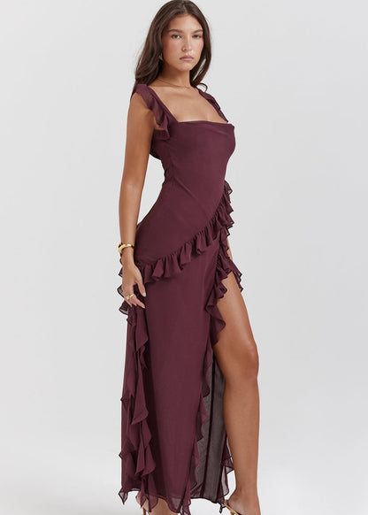 Ariela Ruffle Detail Dress