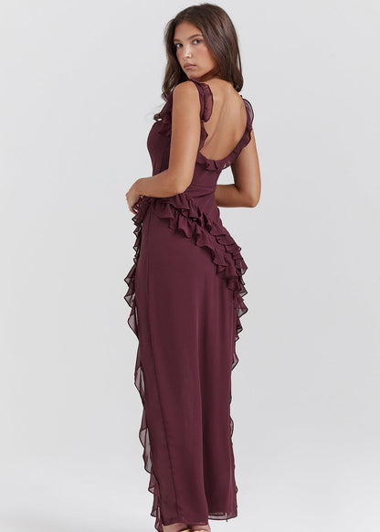 Ariela Ruffle Detail Dress