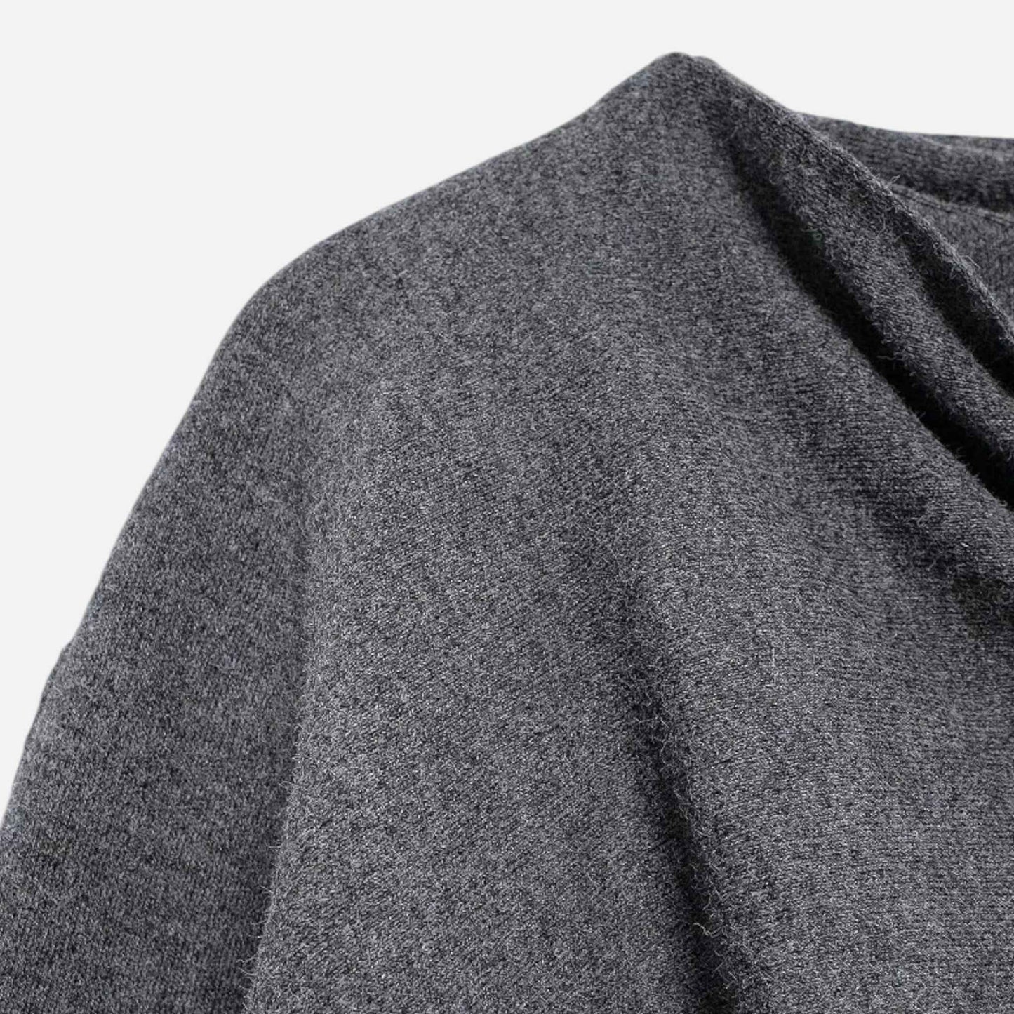 Chic Wool-Blend Poncho Cardigan for Women