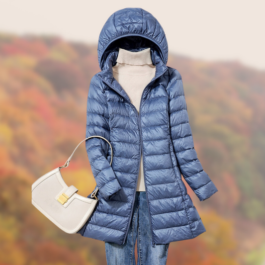 Women's Long Sleeve Hooded Rain Jacket