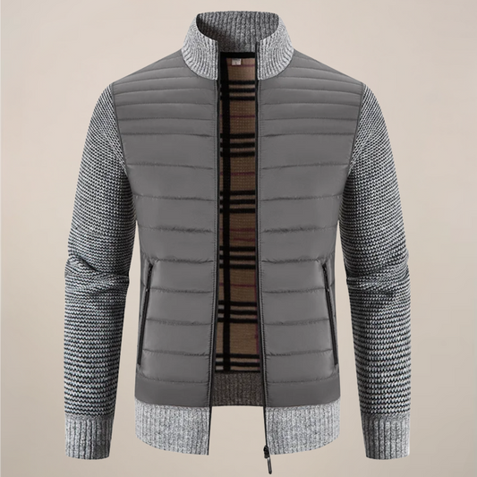 Men's Hybrid Fleece Jacket – Cozy Knit Design for Modern Style