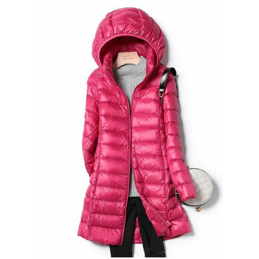 Women's Hooded Puffer Jacket for Cozy Winter Wear