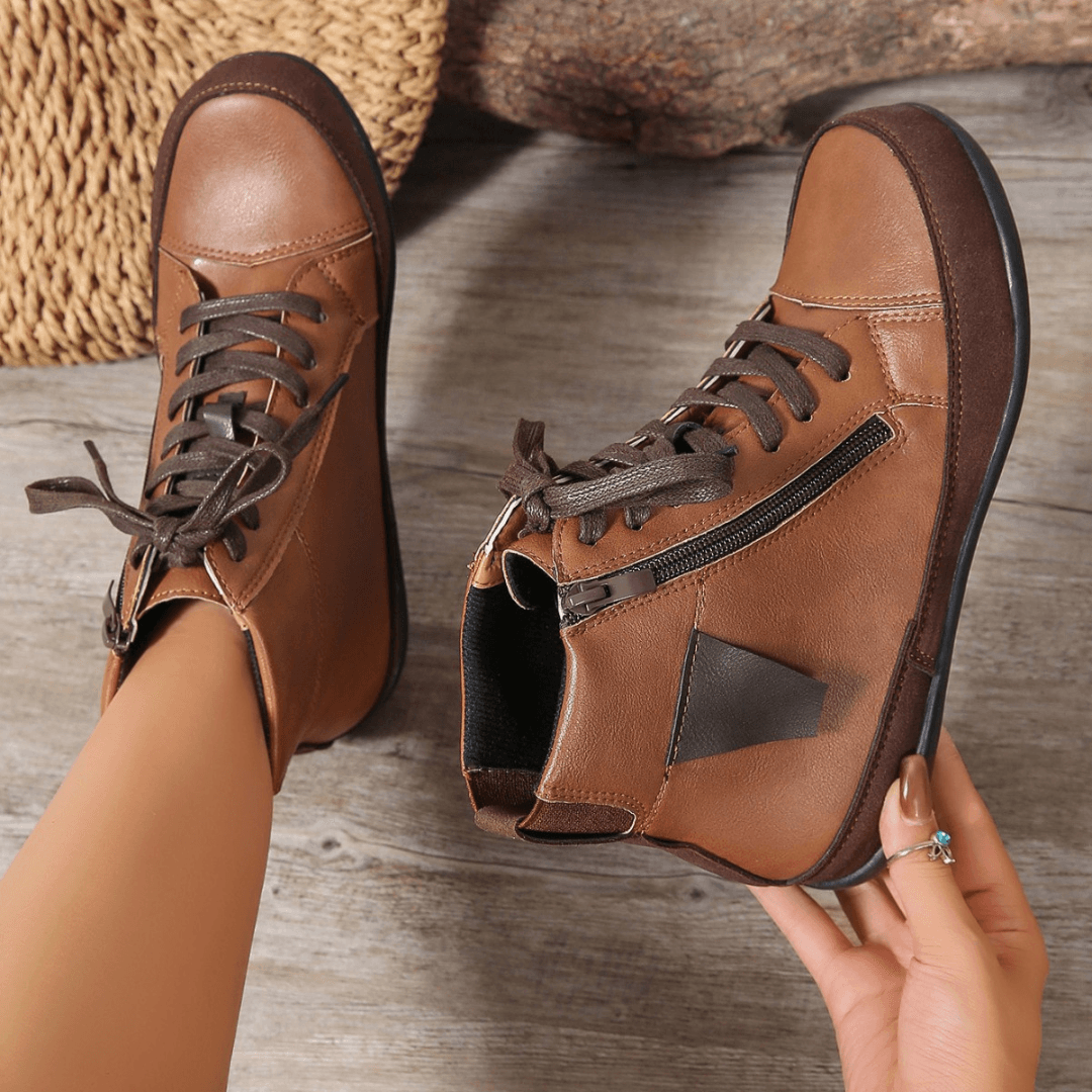 Women's Lace-Up Ankle Boots - Navenport