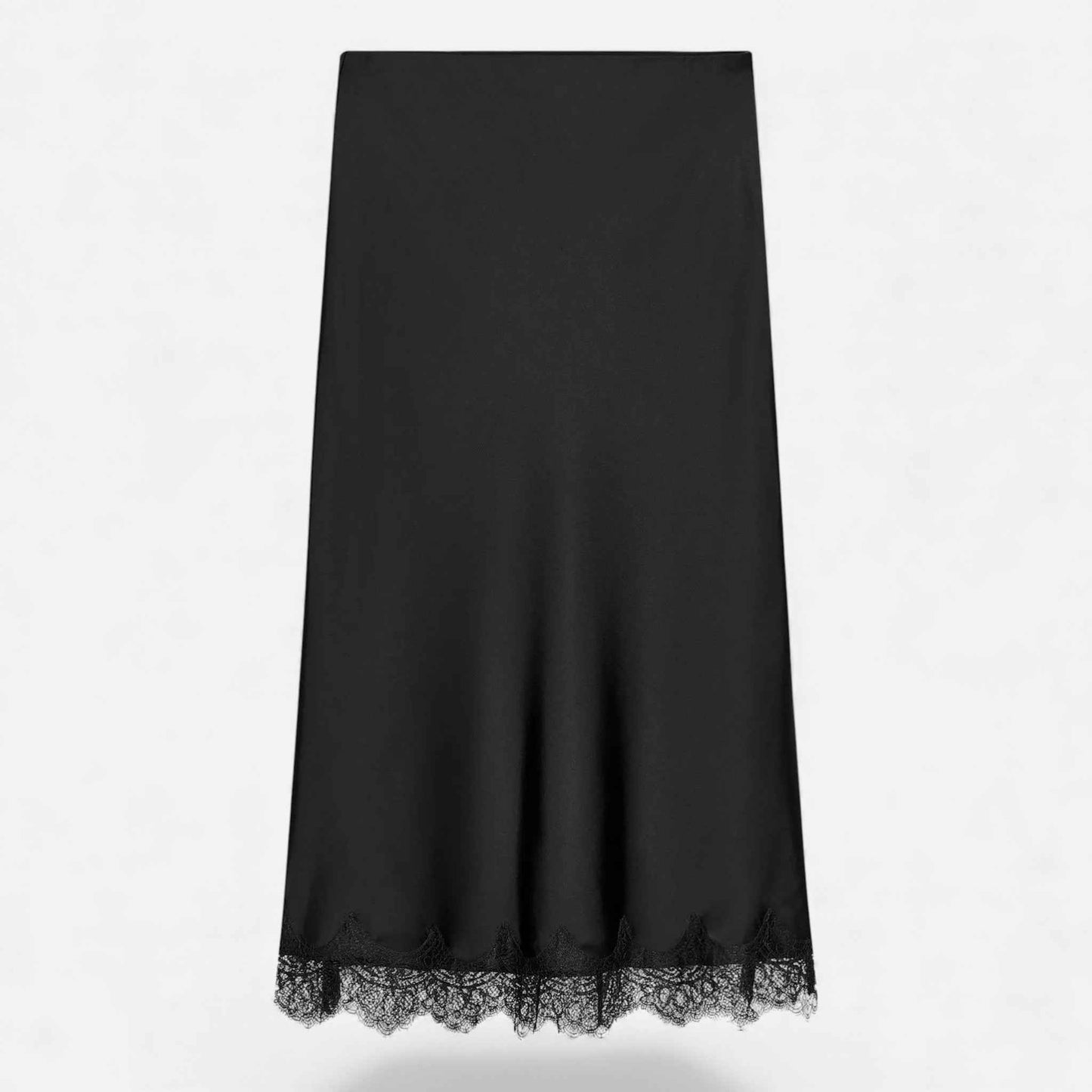 Women’s Silk Satin Midi Skirt