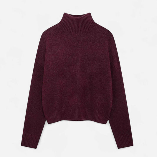 Women’s Vintage Turtleneck Sweater – Classic Winter Warmth