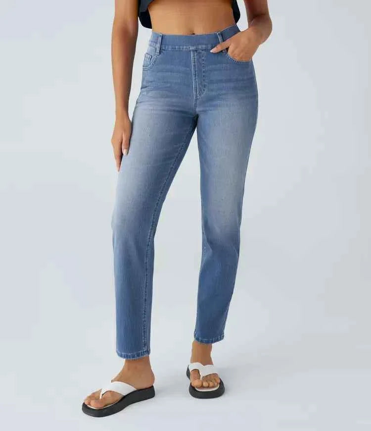 High-Waisted Stretch Jeans for Women